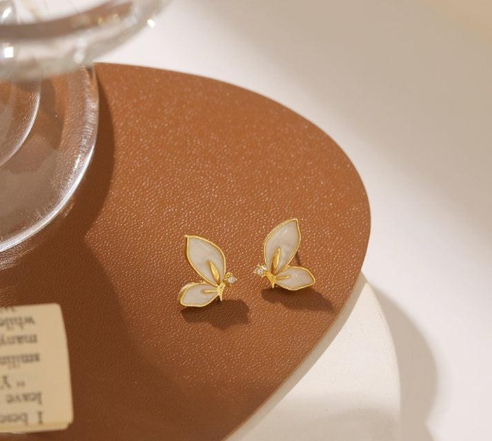 Beautiful Butterfly Gold - Earring